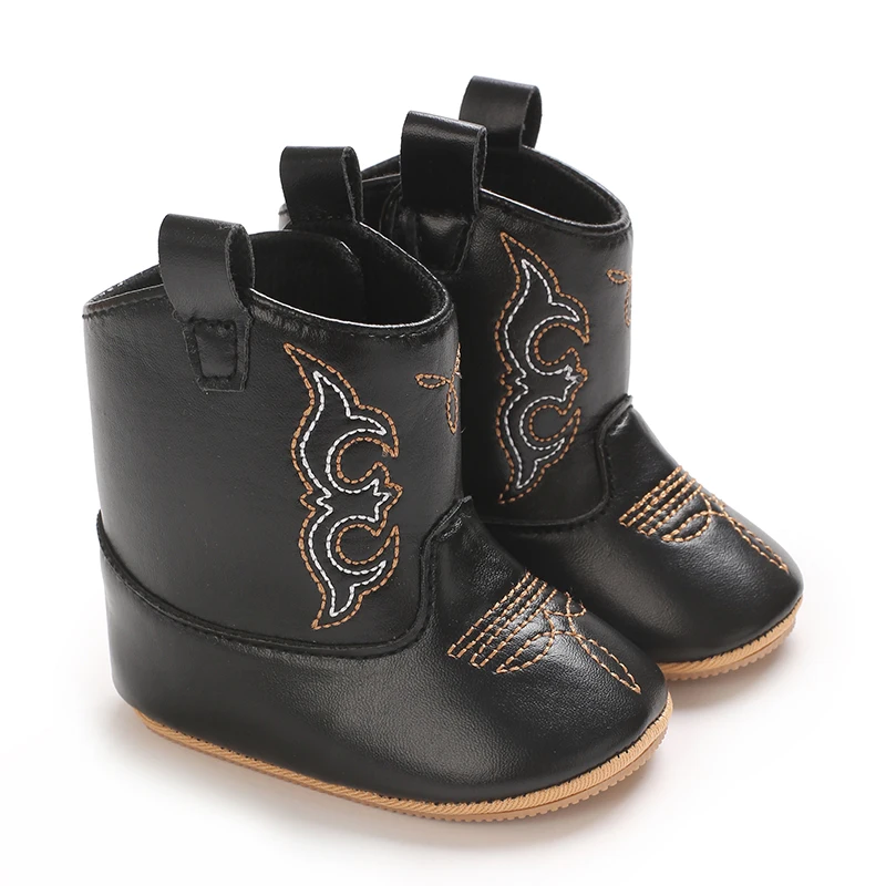 Winterstiefel für Babys, Jungen und Mädchen, 0–18 Monate, im Western-Stil, aus Denim, ideal zum Laufenlernen, warm, lässig, modisch. – Detail 16