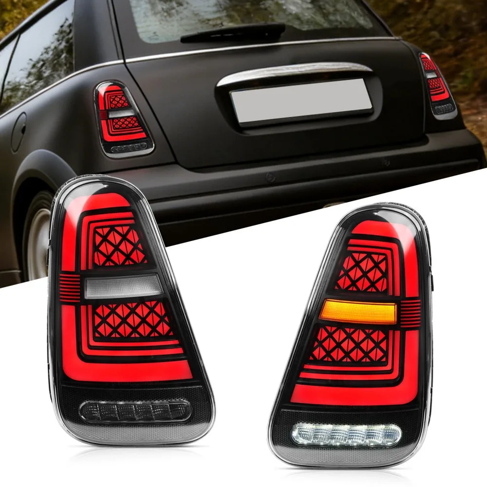 LED Tail Lights for BMW Mini Cooper R50 R52 R53 2002 - 2008 Startup Animation Sequential Turn Signal