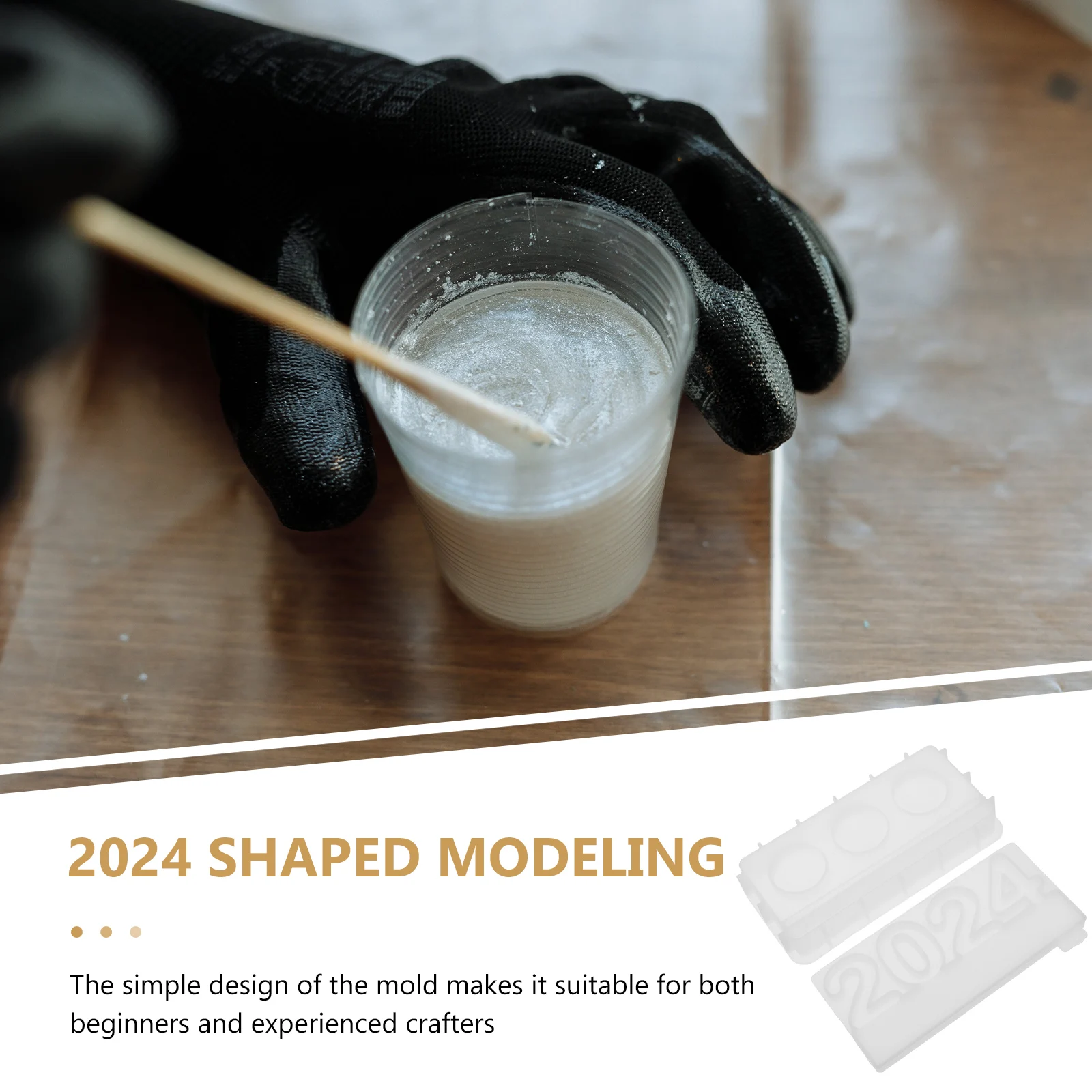 

2024 Number C Holder Silicone Molds for DIY Casting White Flexible High Temp Small Desktop Crafts Projects