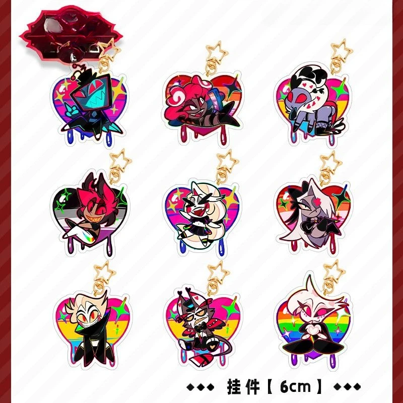 

No Attributes Game Anime Kawaii Q Version Series Acrylic Pendant Keychain Backpack Decoration Cosplay Birthday Gift Halloween