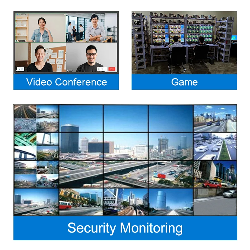 AMS-QMV-H9 Video Wall Multi-image Seamless Switching Controller 9 In 1 Out Lcd Led  TV Screens HD Multiviewer