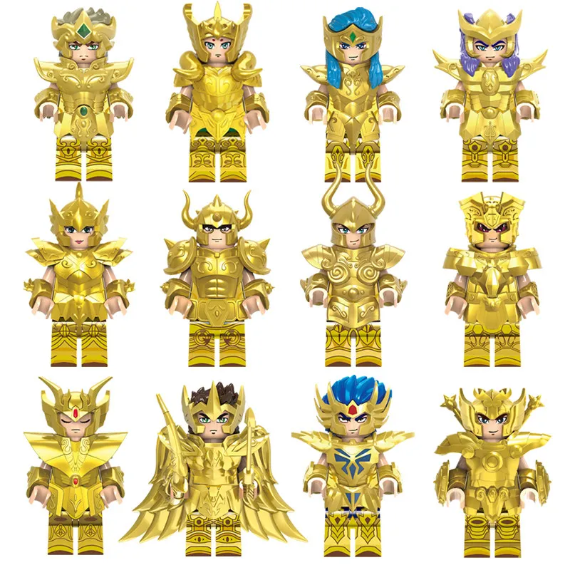 

Golden Saint Warriors Twelve Constellations Building Blocks Dollscollected Toysanime Fans Hobbiescollected Gifts For Cute Anime