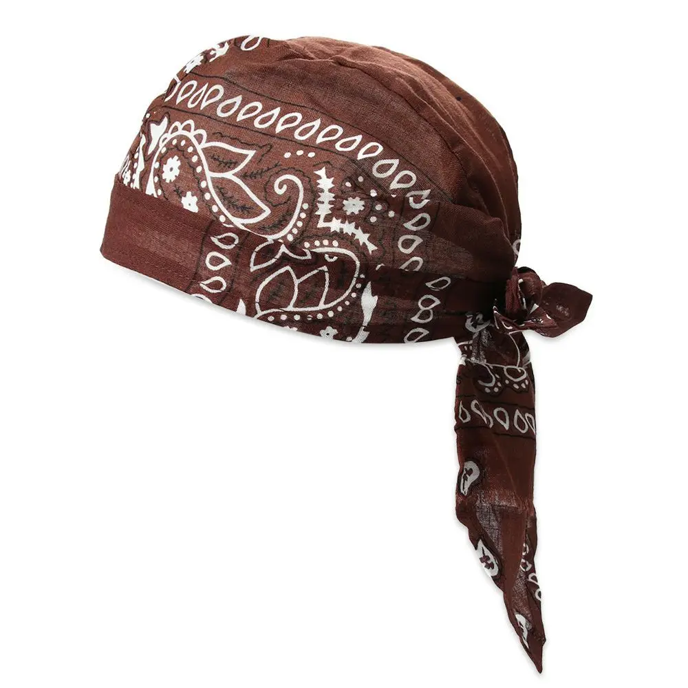 Outdoor Sport Cancer Chemo Hat Elastic Cotton Hair Loss Cap Headscarf Bandana Pirate Hat MuslimTurban