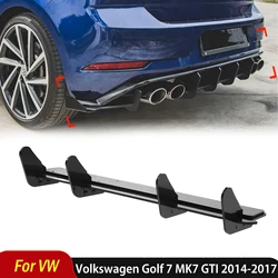 For Volkswagen Golf 7 MK7 GTI 2014 To 2017 Maxton Style V2 Rear Bumper Lip Diffuser Splitters Body Kit Auto Accessories Tuning