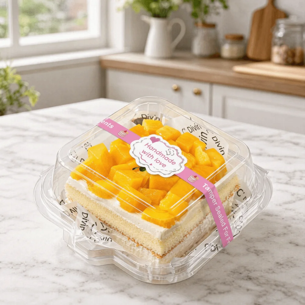 50Pcs Self-Adhesive Food Retail Package Seal Stickers Handmade Long Label Baking Gift Box Sticker Cute Waterproof