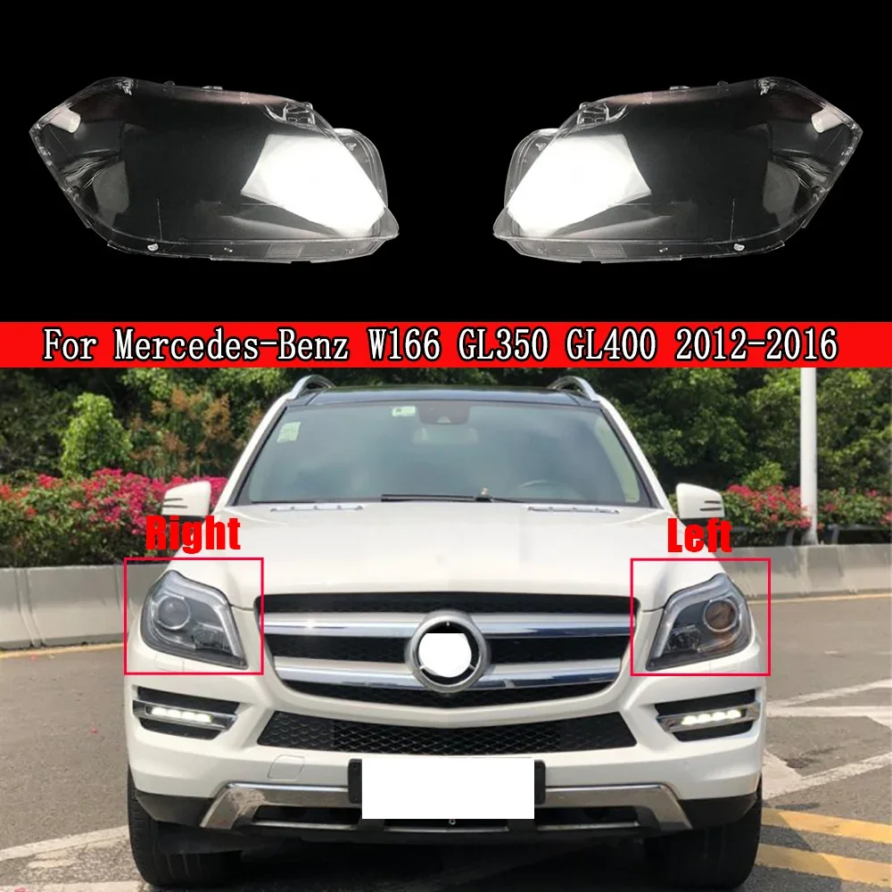 

Линза передней фары для Mercedes-Benz W166 GL350 GL400 2012 2013 2014 2015 2016, прозрачный абажур, линза из плексигласа