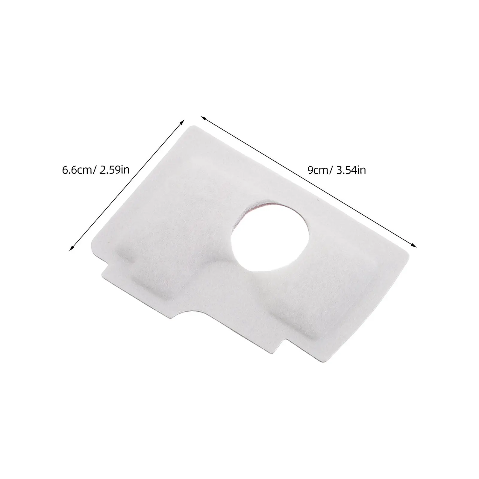6Pcs Double-Layer Cotton Lawn Mower Air Filter Cartridge for Gas Push Mower Chainsaw Grass Trimmer Engine Filtration Replacement