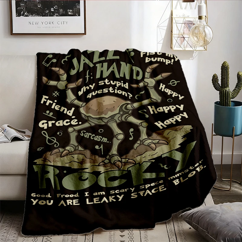 Rocky Tau Ceti Home of Astrophage Flannel Blanket, Hail Mary Book Cozy Blanket