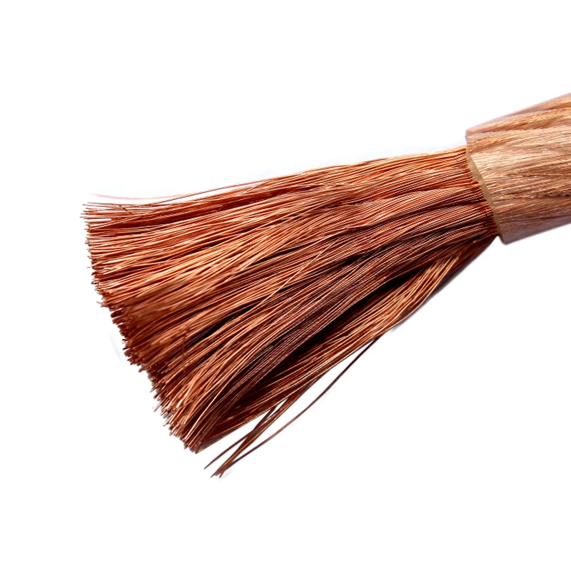 2M Oxygen-Free Copper Welding Cable 10² 16² 25² 35² Square Ground Connection For Welding Use Transparent Soft Wire