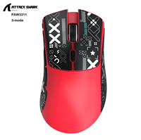 Attack Shark R1 X11 Tri-Mode Wireless Gaming Mouse 18K DPI PAW3311 Bluetooth/2.4GHz/Wired Lightweight Programmable for PC/Laptop