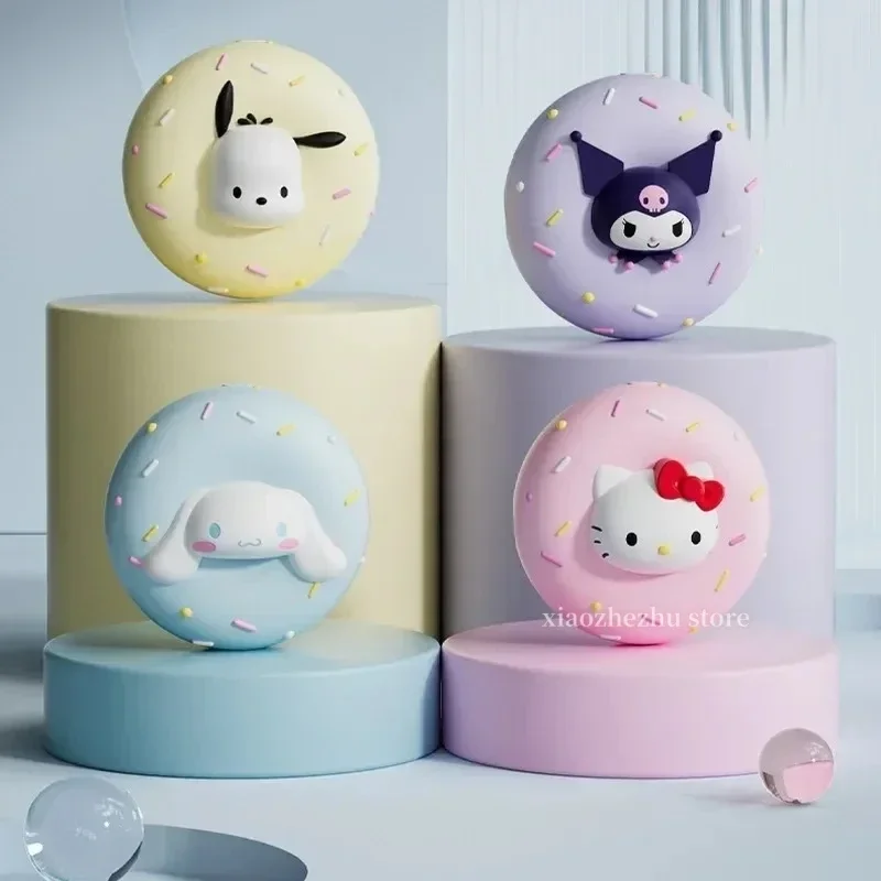 Hot Sanrio Hello Kitty Kuromi Donut Shape Hand Warmers Power Bank 2-in-1 Portable Cute Warming Products Kids Christmas Gifts