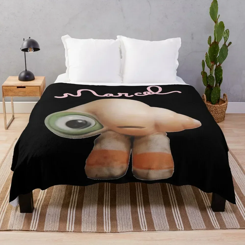 

Marcel-the-Shell-with-Shoes-On-Live-Action-Classic-T-Shirt Throw Blanket Soft Cozy Blanket for Pet Kids Adults