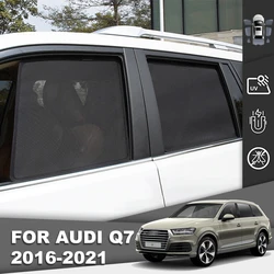 For Audi Q7 4M 2016-2024 Front Windshield Frame Curtain Car Sunshade Shield Rear Side Baby Window Blind Sun Shade Visor