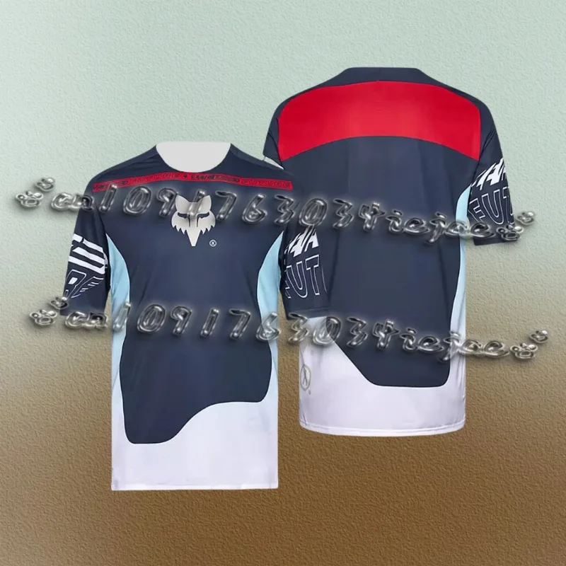 

2025 latest cycling mountain suit T-shirt printed breathable and comfortable adult outdoor sports MOTO suit short sleeves