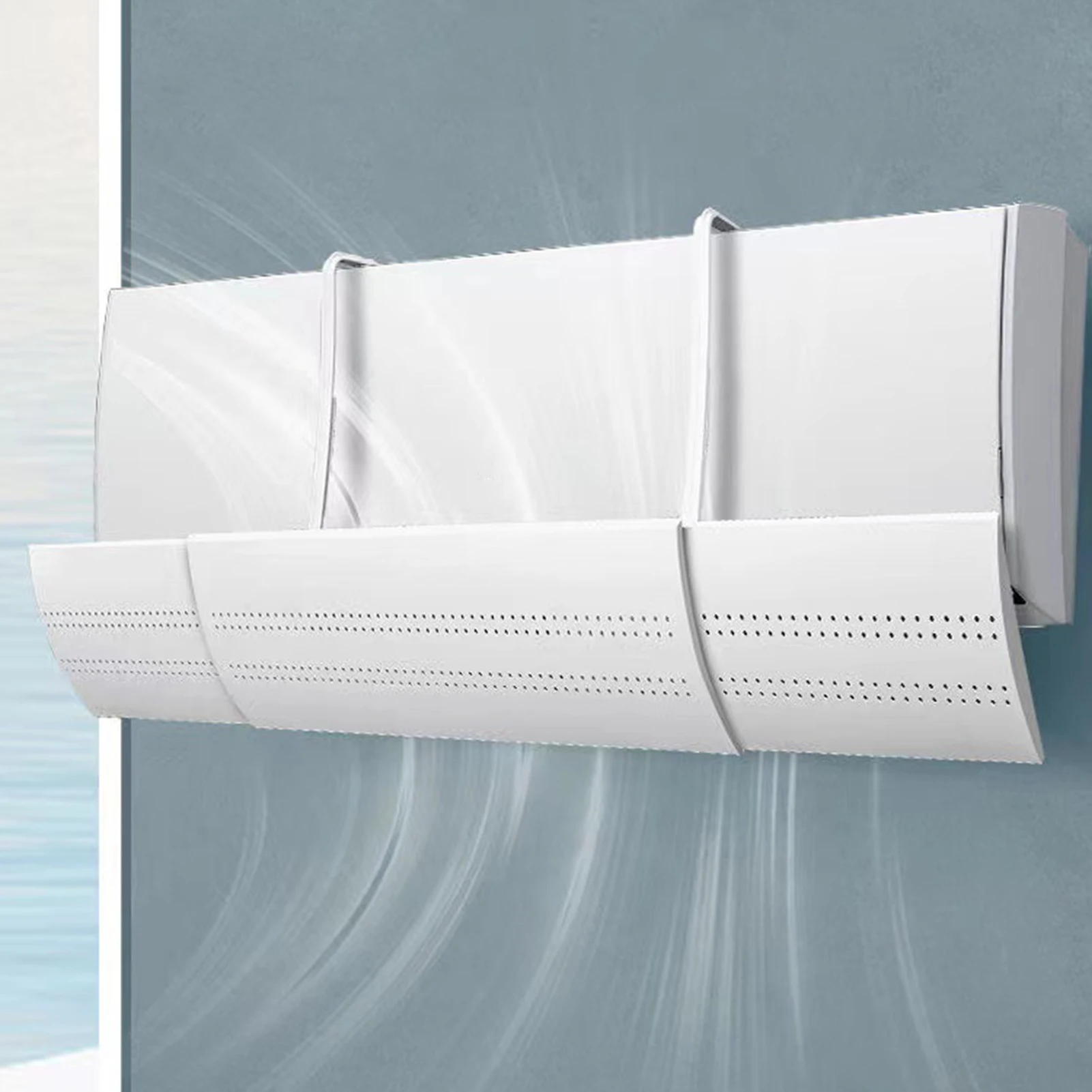 Air Conditioner Wind Shield Adjustable Wind Direction Thick Design Windshield for Vents Sidewall Ceiling Registers