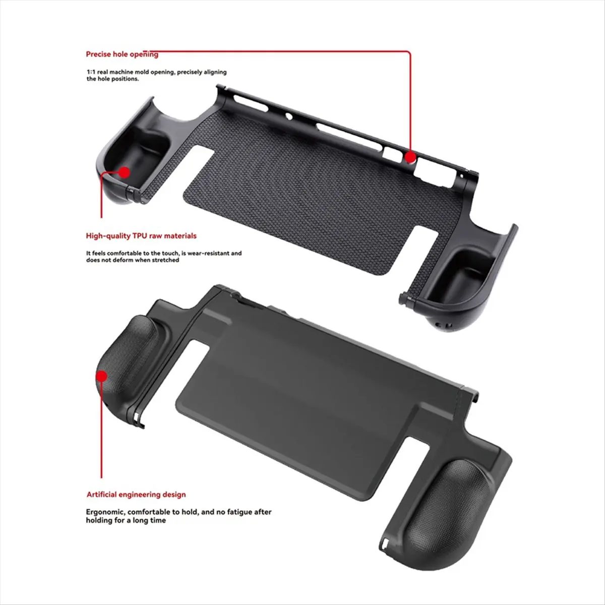Promotion 2 Sets TPU Protective Case Switch 2 Handheld Gaming Console Cover with Integrated Stand