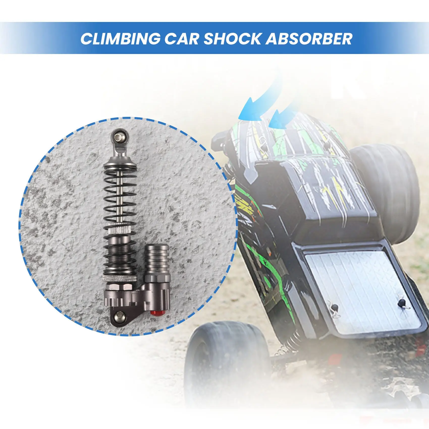 

A68T 2 шт. алюминиевый сплав 90 мм амортизаторы для масштаба 1/10 Rc Rock Crawlers осевой Scx10 D90 грузовик