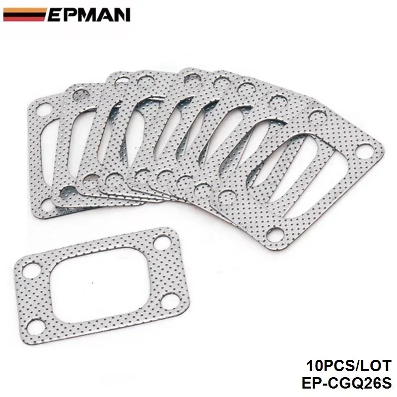 

EPMAN 10PCS/LOT Universal T3 Flange T34 T35 T38 GT35 GT35R TURBO Manifold Outlet Aluminum Gasket EP-CGQ26S
