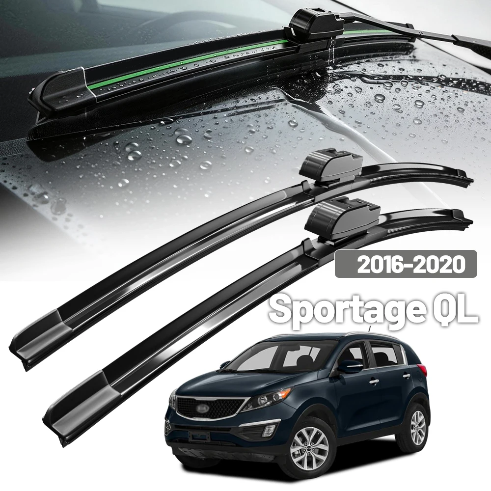 

Wiper Front Wiper Blades For Kia Sportage QL 2016 - 2020 2017 2018 2019 Windshield Windscreen 26"16" Accessories