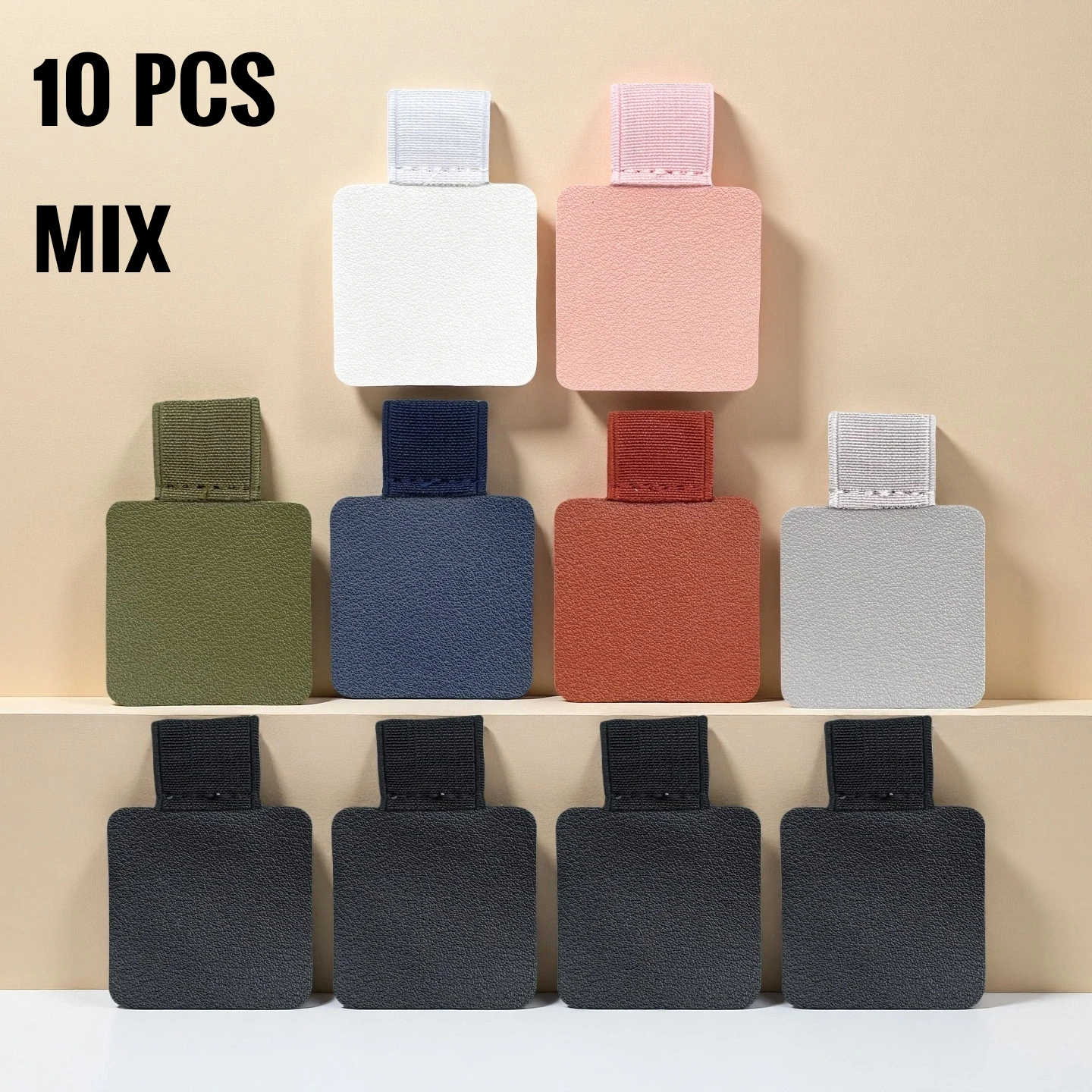 10er-Pack elastische Stiftschlaufenhalter für Notizbücher, Tagebücher, Planer – verschiedene Farben – Büro- und Schulbedarf – Detail 5