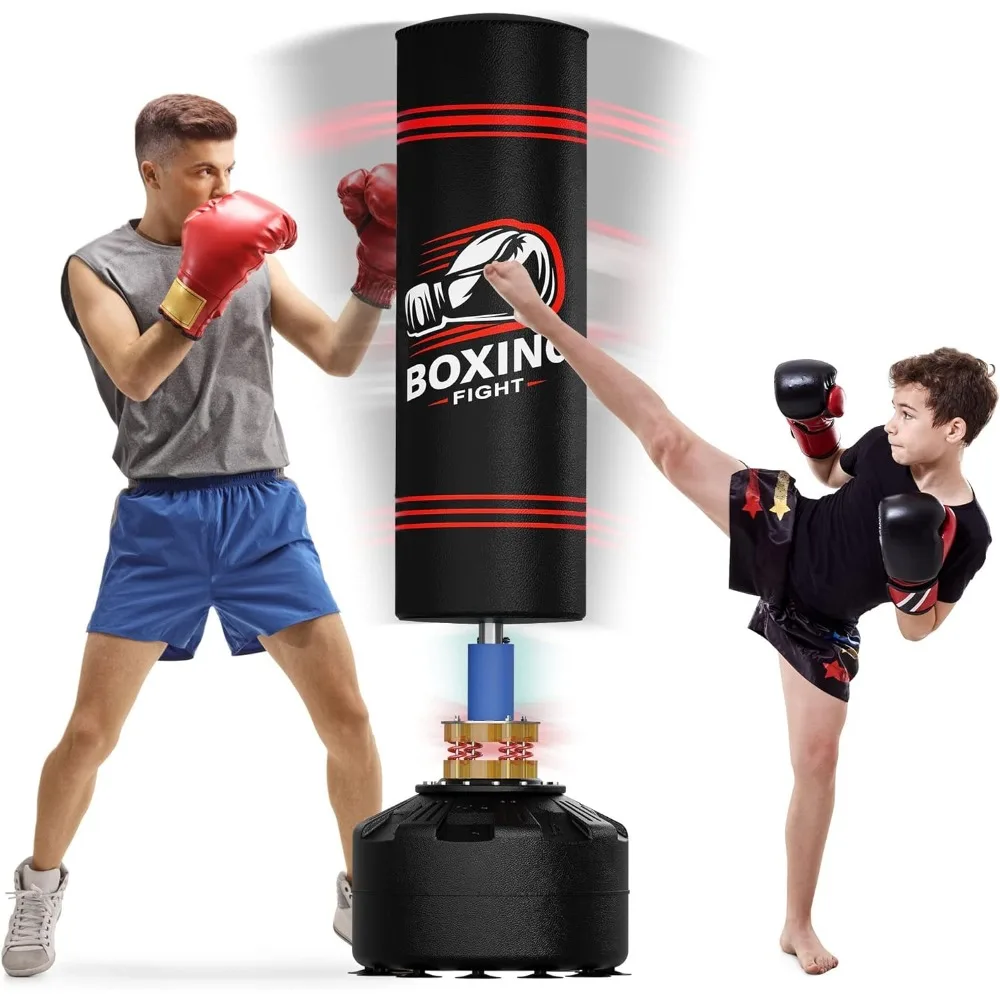 

Men Women Stand Kickboxing Bag for Home Office Gym Kick Boxing Punching Bag Musical Boxing Machine With Music Muay Thai Glove