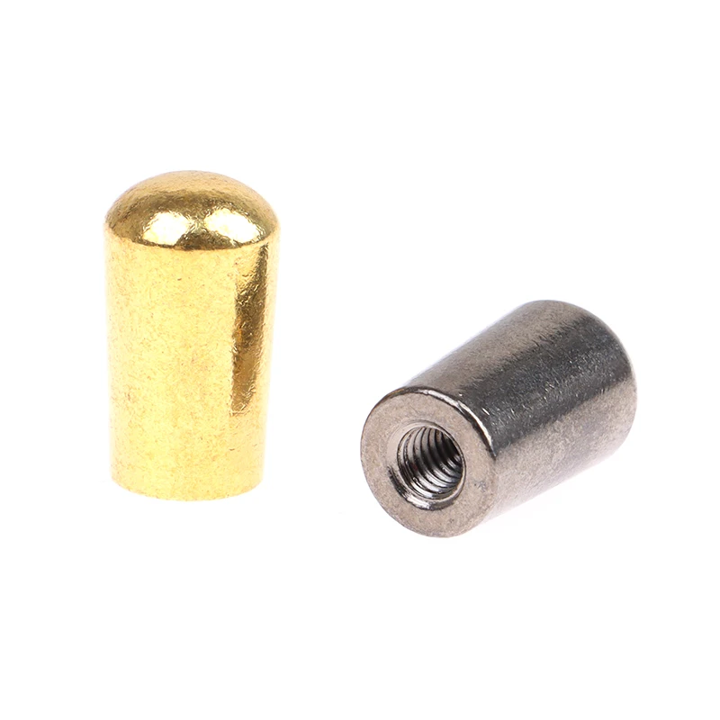 1Pc Guitar 3 Way Toggle Switch Tip 3.5/4mm Screw Thread Knobs Tip Cap Button To For Electric Guitars Parts Metal