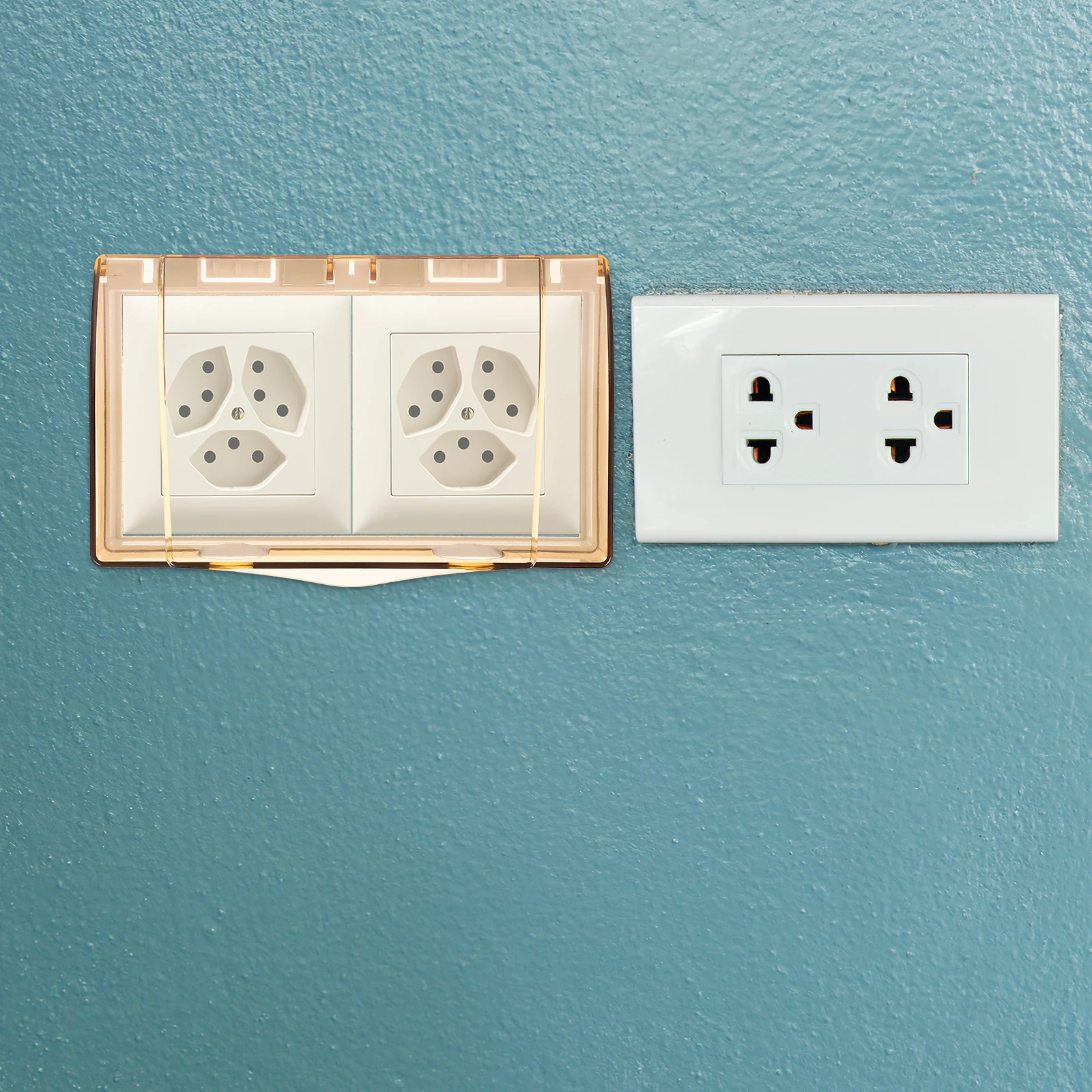 

86 Type Socket Outdoor Receptacle Cover Covers Waterproof Brown White Easy Install Bathroom Kitchen Outdoor Electrical Boxes