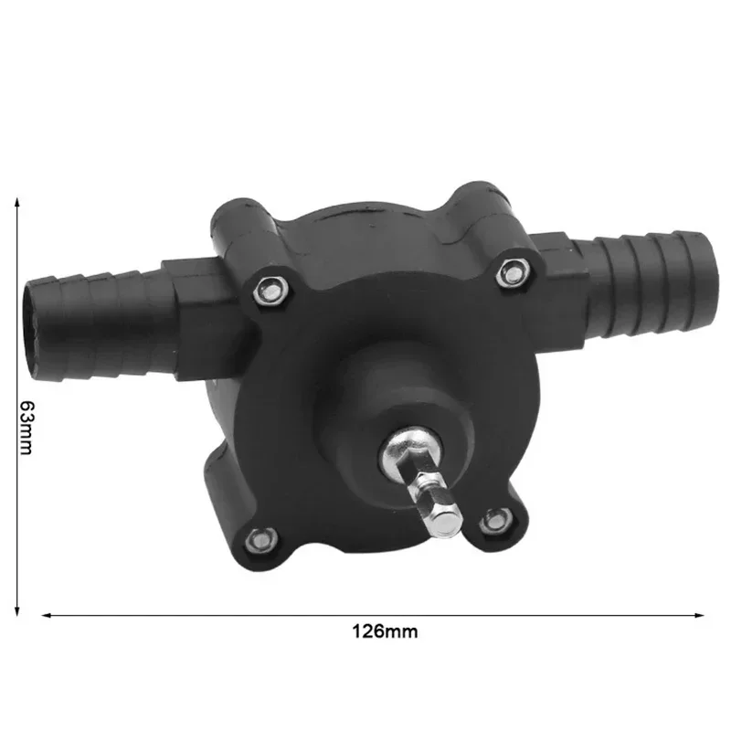 Pompa dell\'acqua del fluido Diesel Mini pompa per trapano elettrico portatile pompa di trasferimento del liquido autoadescante olio per uso domestico