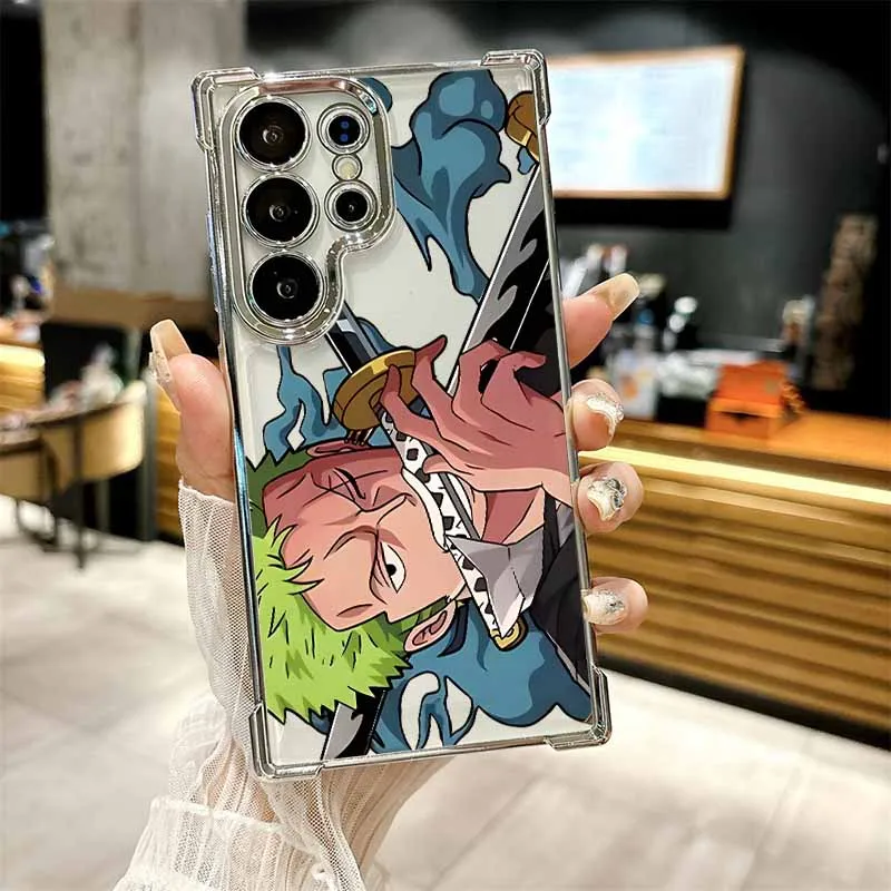 O-ONE P-PIECE-E Anime Handyhülle für Samsung S26 S25 Edge S24 S23 S22 S21 S20 FE Ultra Plus Lite, Galvanisierte Sturzsichere Schutzhülle – Detail 15