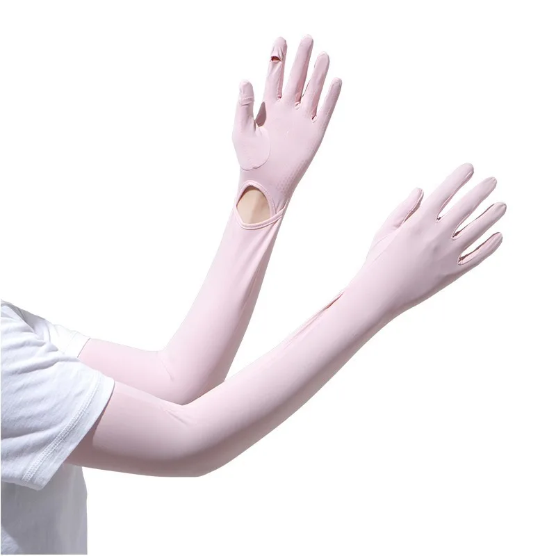 

Sunscreen Gloves, Sleeves, Cycling, Breathable, UV Resistant, Touch Screen, Outdoor Driving, Ice Silk Sleeves