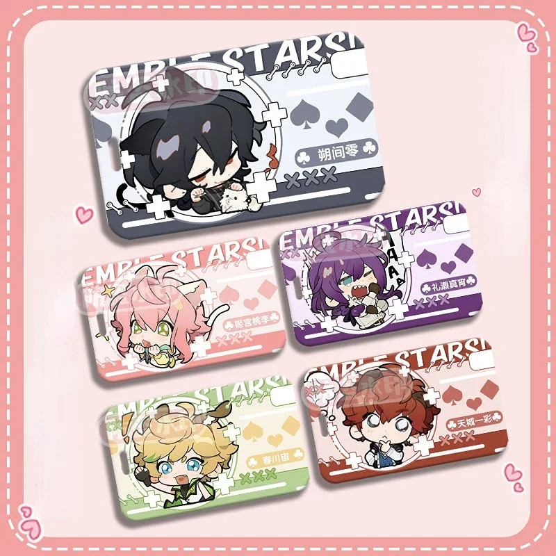 Bus Cards Sets Key Chain for Woman Ensemble Stars Anime Cosplay Card Set Ayase Mayoi Printing Student School Supplies Girl Gift