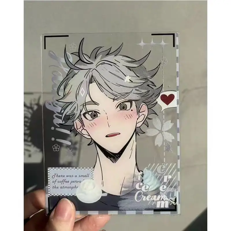 Haikyuu Acrylic Card Sugawara Koushi Transparent Cards Oikawa Tooru Group Photo Card Collection Shooting Prop Desktop Display