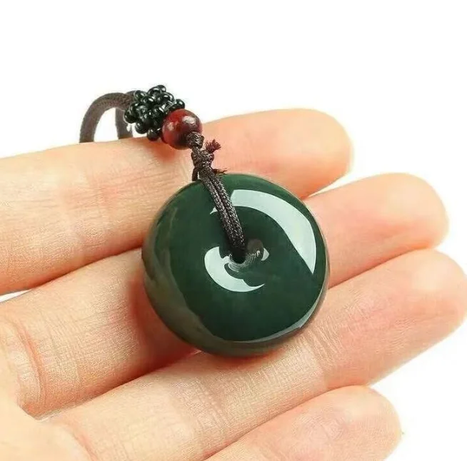 Hotan Jade Peace Buckle Pendant