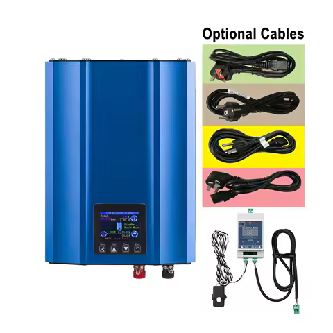 1000W Grid Tie Inverter for Solar Panel LCD Display with Limiter Sensor WiFi Optional Battery Discharge Micro Grid Tie Inverter