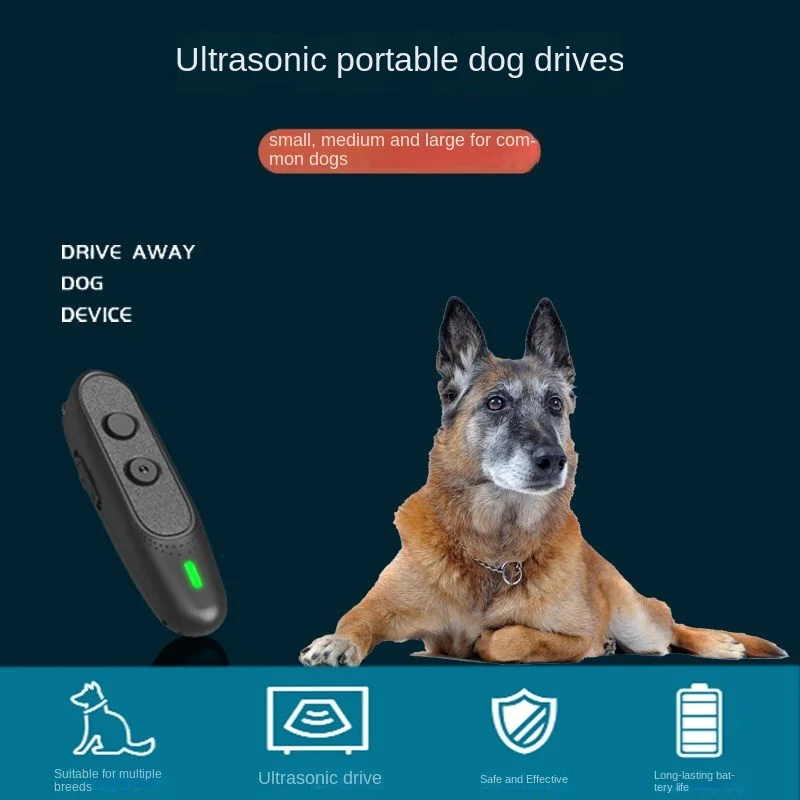 Ultrasonic Dog Repeller High-power Portable Cat Rat Snake  Outdoor Repellent  Training Anti-dog Bite  accessories