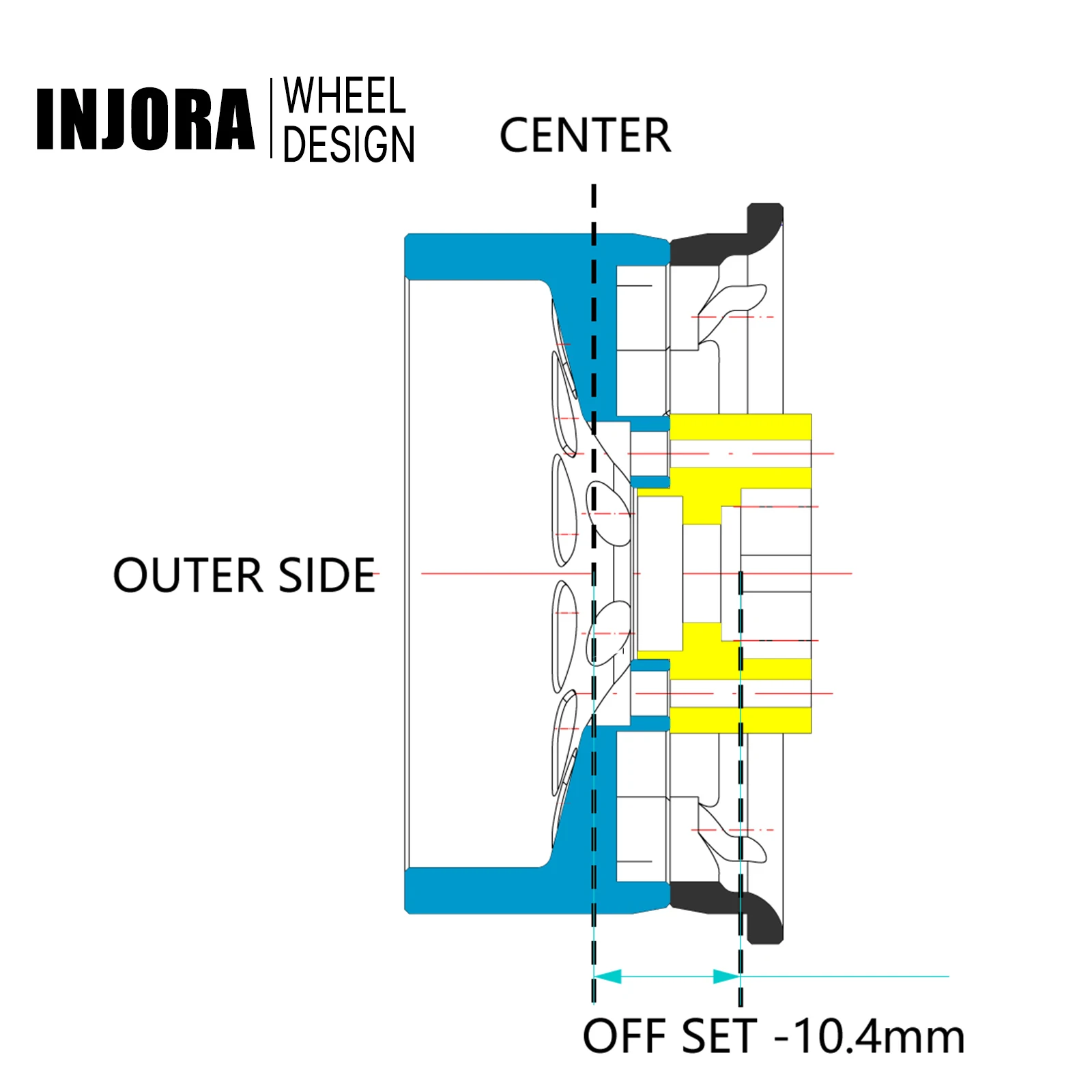 INJORA CNC Aluminum 1.9\