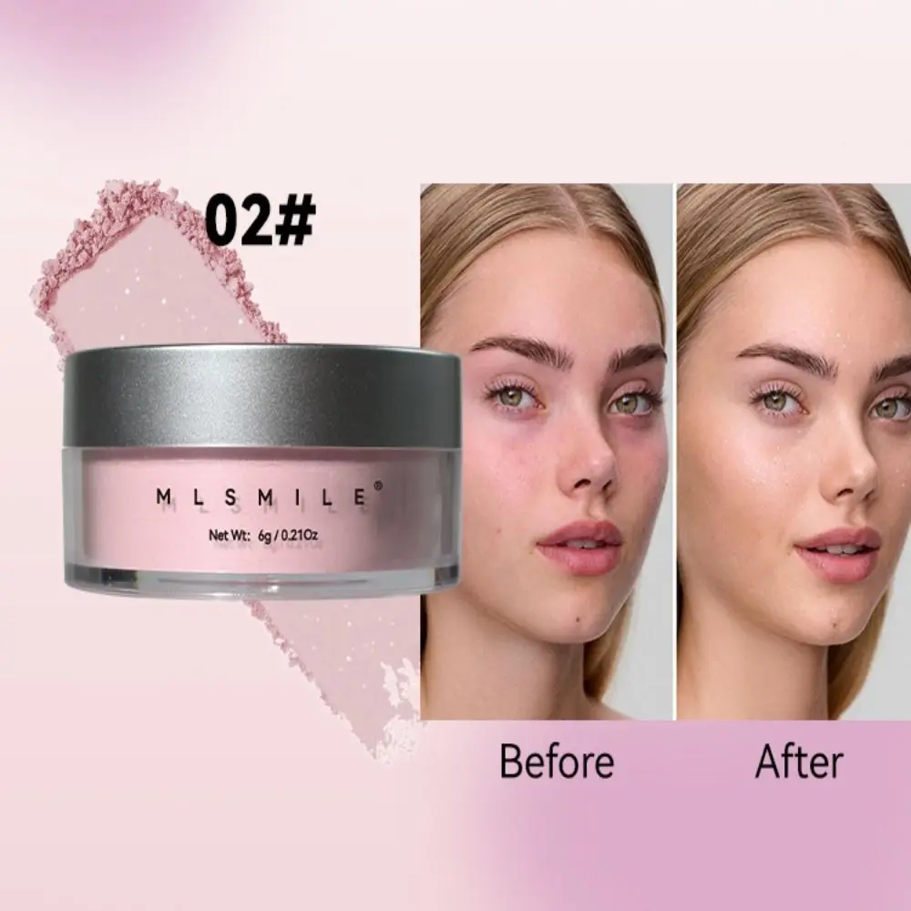 Atmungsaktive schimmernde Einstellung Puder öl Kontrolle wasserdichtes loses Puder lang anhaltend aufhellen Finishing Puder Gesicht Make-up