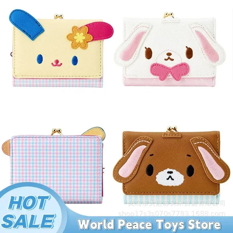 

Kawaii Sugarbunnies Storage Bag Cartoon Cute Pouch Lipstick Coin Wallet Card Bag Zipper Short Bag Daily Carry Mini Bag Gifts