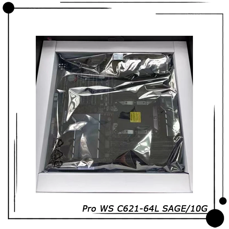 

Pro WS C621-64L SAGE/10G для материнской платы рабочей станции ASUS 3647 CEB, оснащенной двойной Intel 10G LAN 10 SATA M.2 USB 3.2 Gen 2