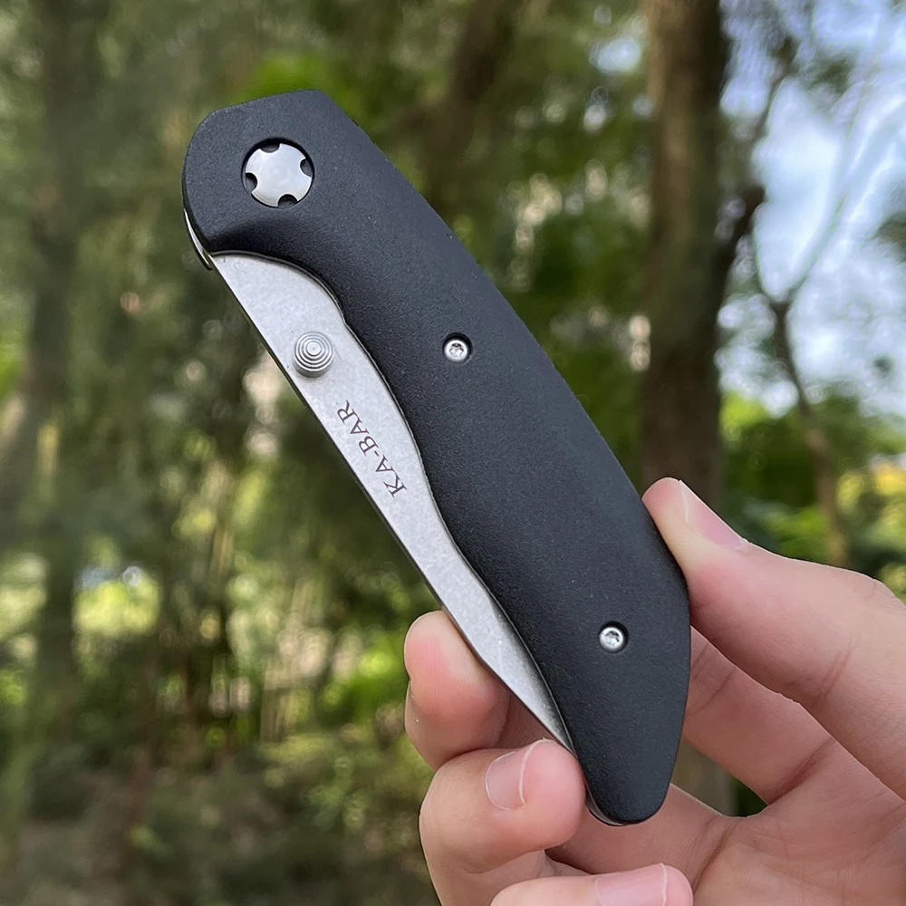 KB Jarosz 7506 pocket knife AUS-8A Steel Stonewashed Tanto Blade Outdoor Hiking Hunting tactical self defense knife EDC Knife