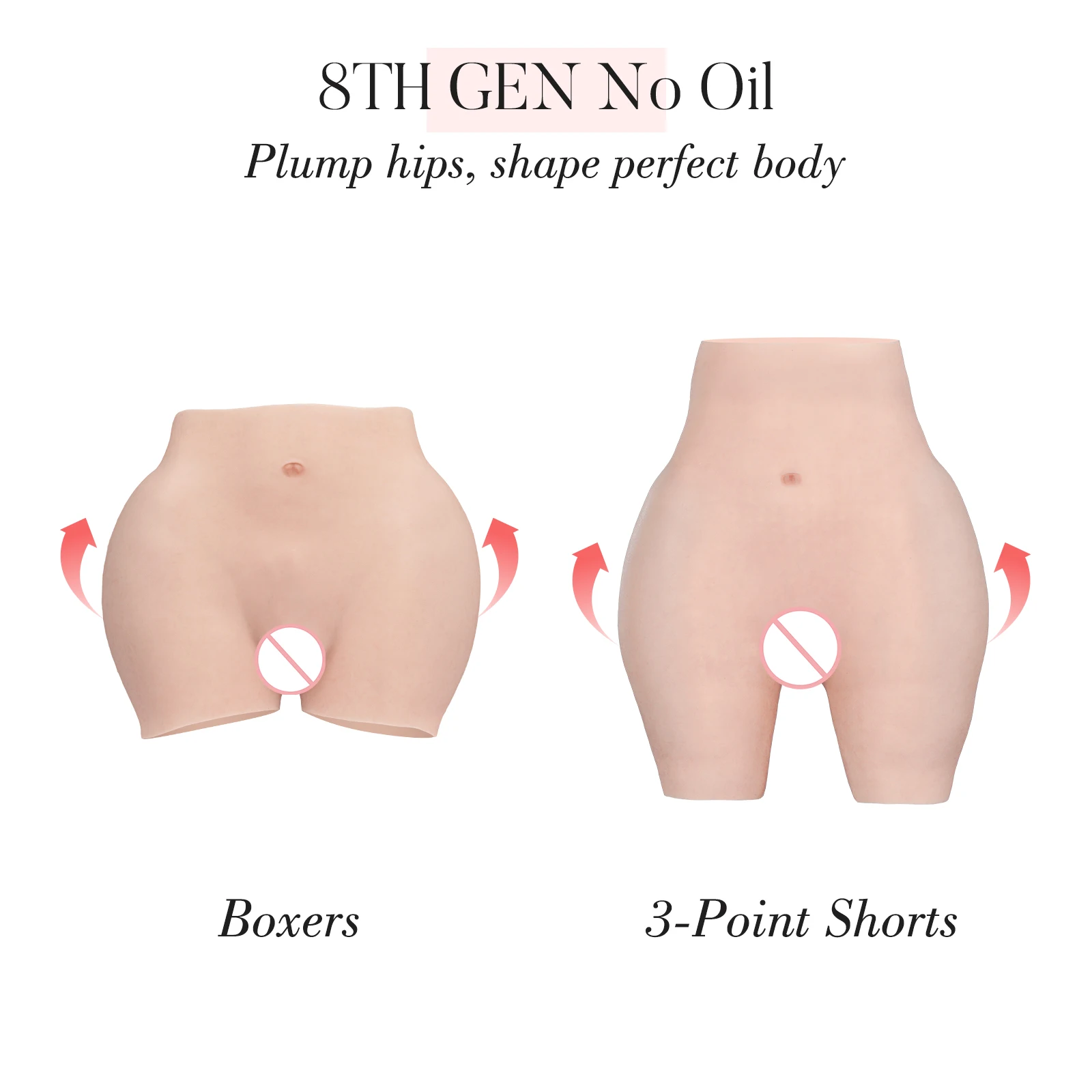 CYOMI 8TH Silicone Realistic Vagina Panties No Oil Butt Hip Enhancer Pussy Pants for Shemale Crossdresser Transgender