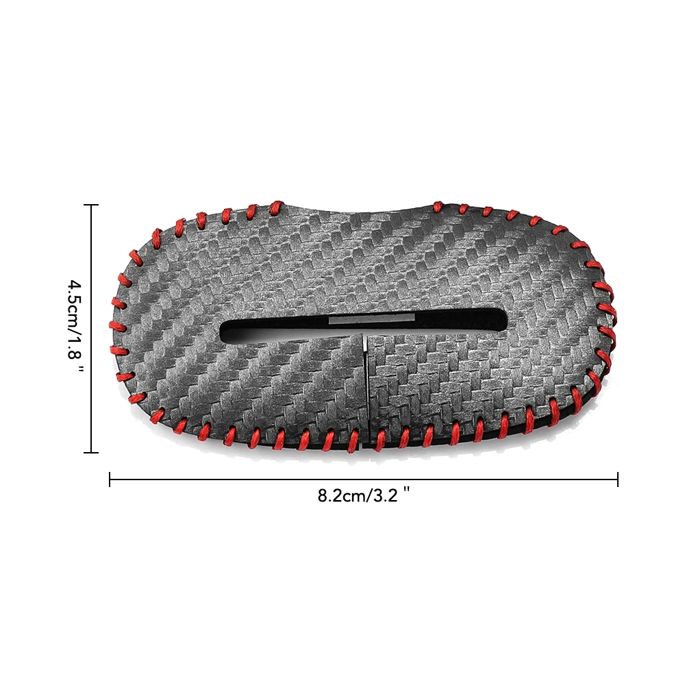 Carbon Fiber Universal Car Seat Belt Buckle Clip Protector leather Interior Button Case Anti-Scratch Cover Safety Accessories
