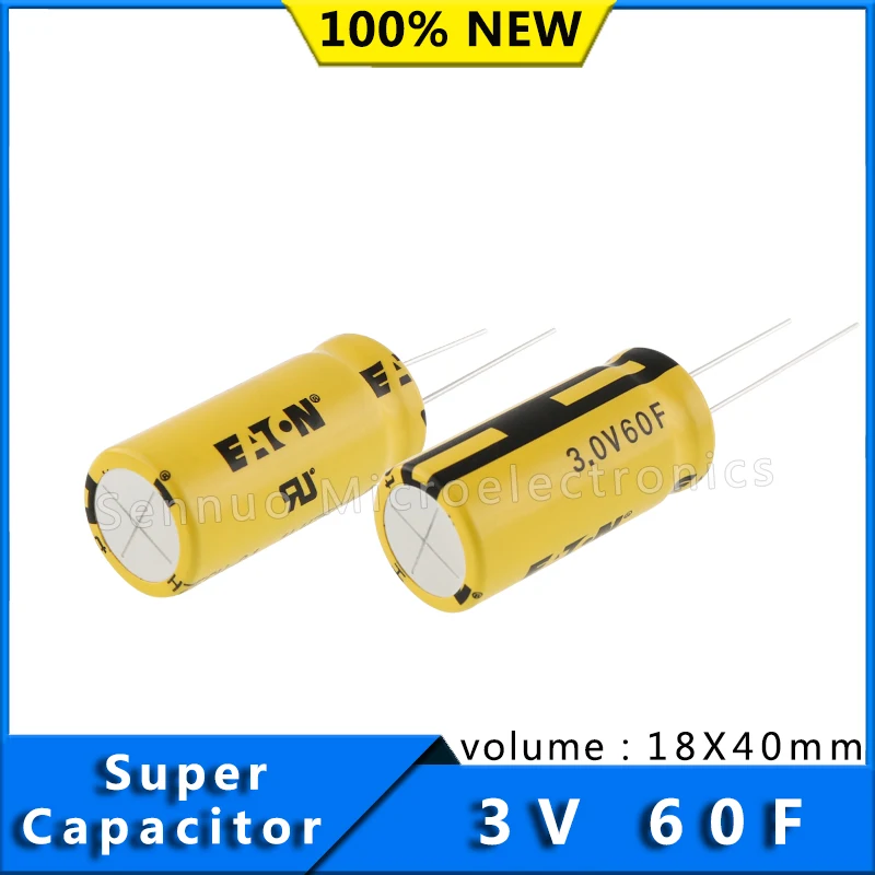 NEW 3.0V 60F TV supercapacitorsCylindrical cells TV1840-3R0606-R farah capacitance Low ESR high power density 3.0V60F 18x40mm