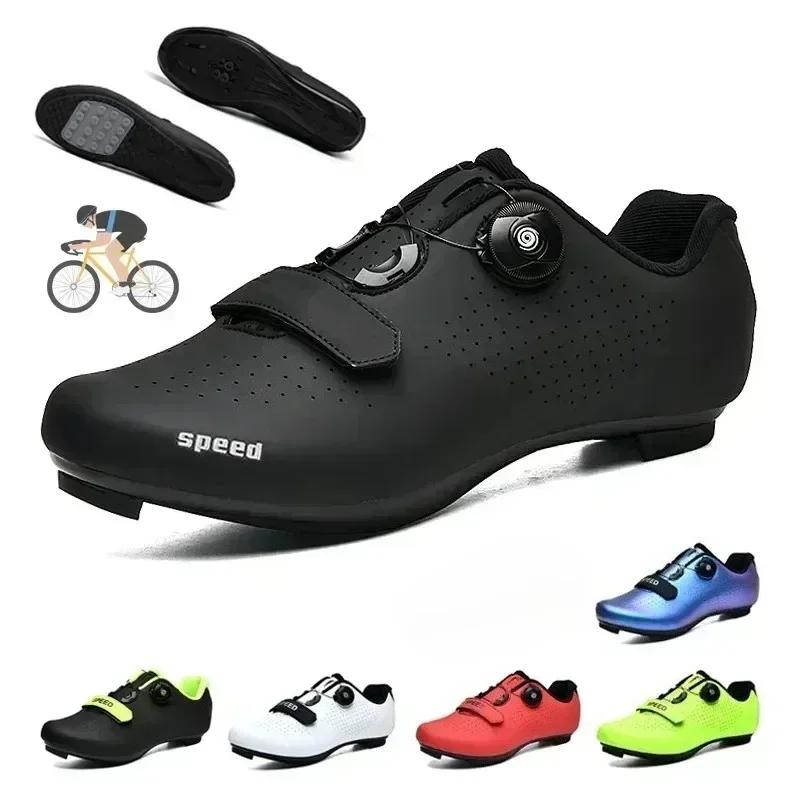 2025 NEW Men Cycling Shoes Road Bike Women Pink Racing Self-Locking Speed Mtb Bicycle Sneakers Spd Cleats Cycling Footwear