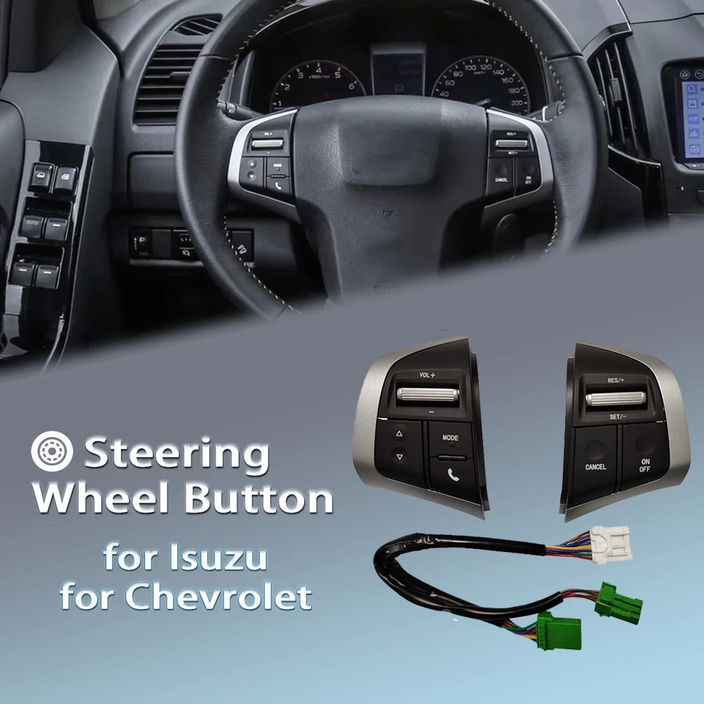 

Audio Volume Switch Steering Wheel Button Cruise Control For Isuzu DMAX D-Max 2015 mux for Chevrolet S10 Trailblazer accessories