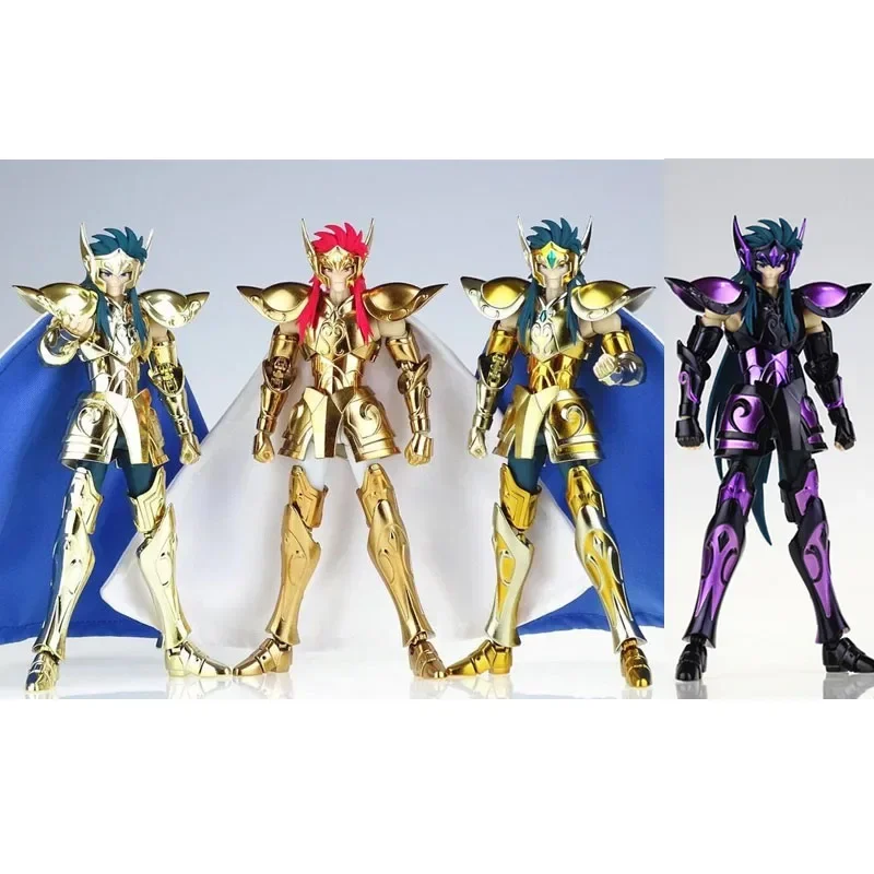 

MST Saint Seiya Myth Cloth EXM/EX Metal Aquarius Camus With Hyoga Cygnus Head 24K Hades Gold Zodiac Knights Action Figure