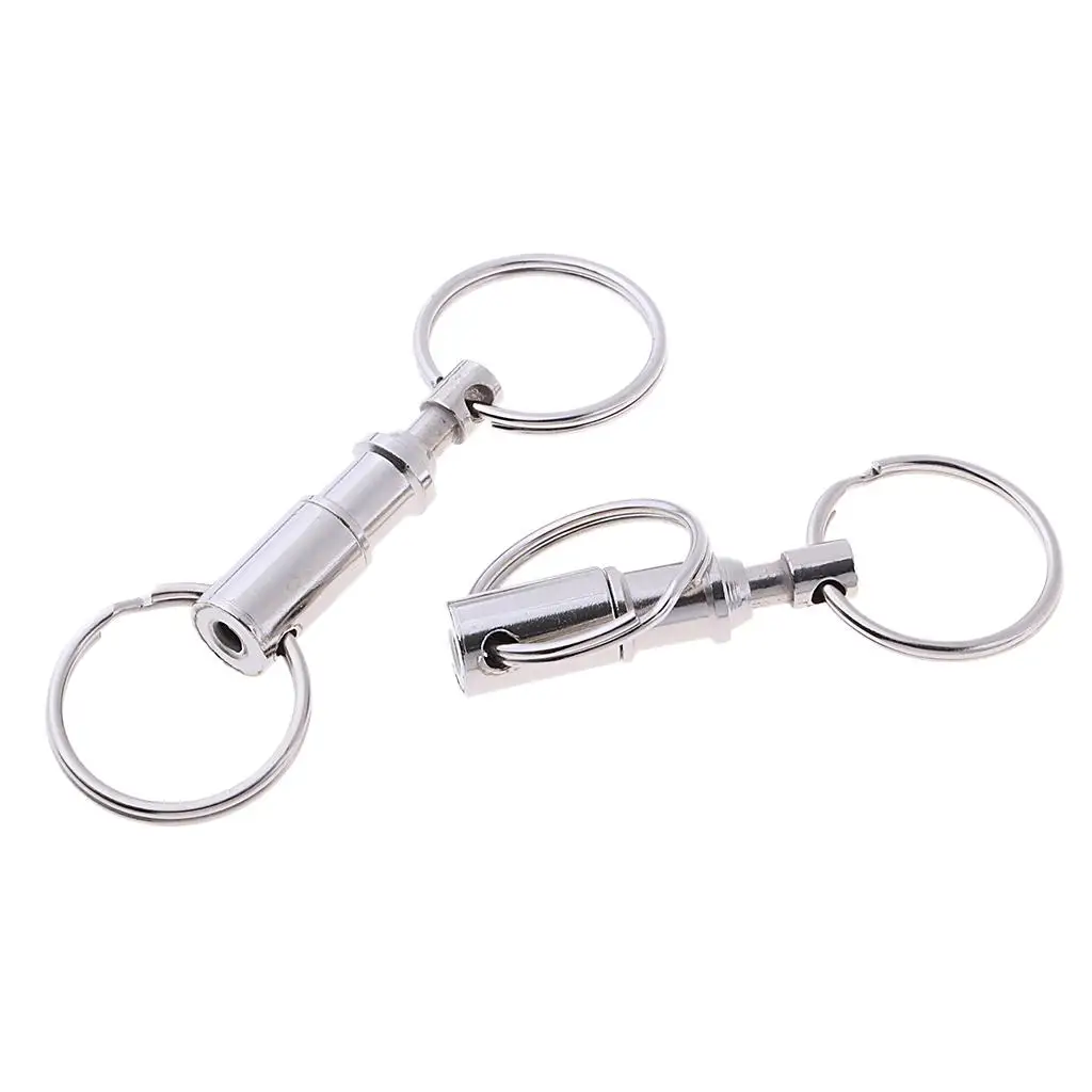 Sturdy Detachable Keychain Pull Apart Men Novelty Keychains Split Snap for