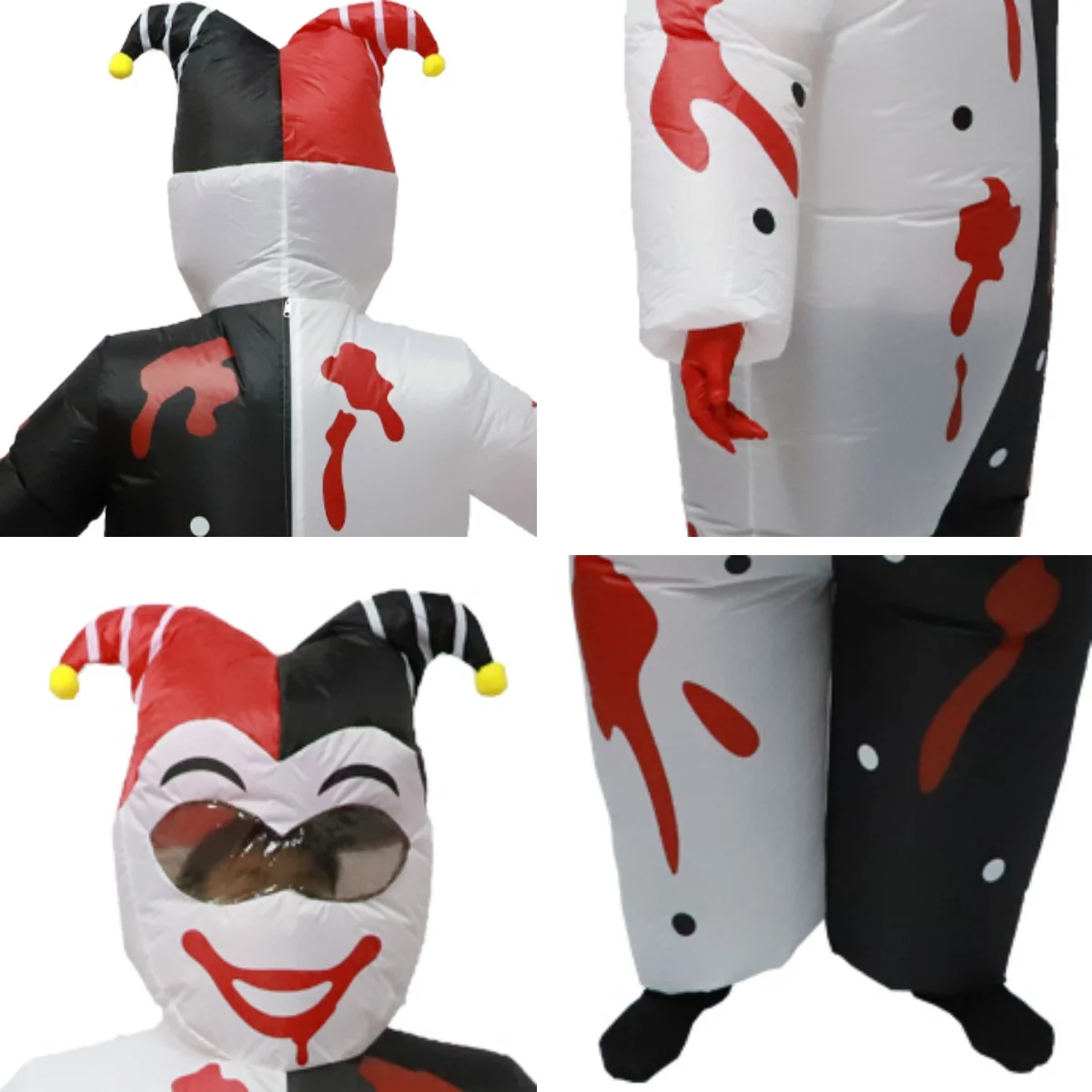 الكبار المهرجين الشريرة زي تأثيري موضوع حفلة كامل الجسم انفجار حفلة شخصية فستان الهالوين