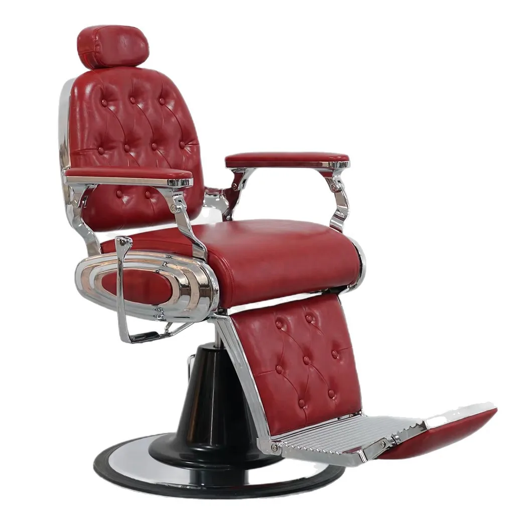 

Barber shop put down perm and dye scalp shave hair salon chair