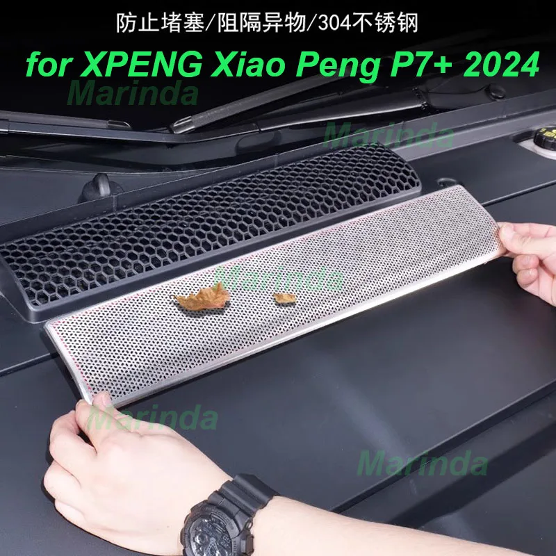 

Car Guide Sink Protective Cover for XPENG Xiao Peng P7+ 2024 Hood Air Outlet Insect-proof Net Anti-block Interior Accessories